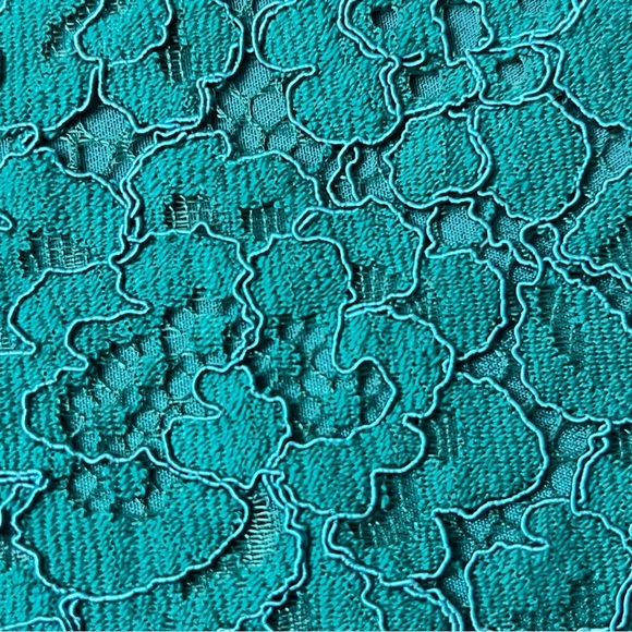 J Crew AU229 Green Lace Blouse Ruffle Lined Crochet Coquette Cottegecore Boho M - Picture 8 of 8